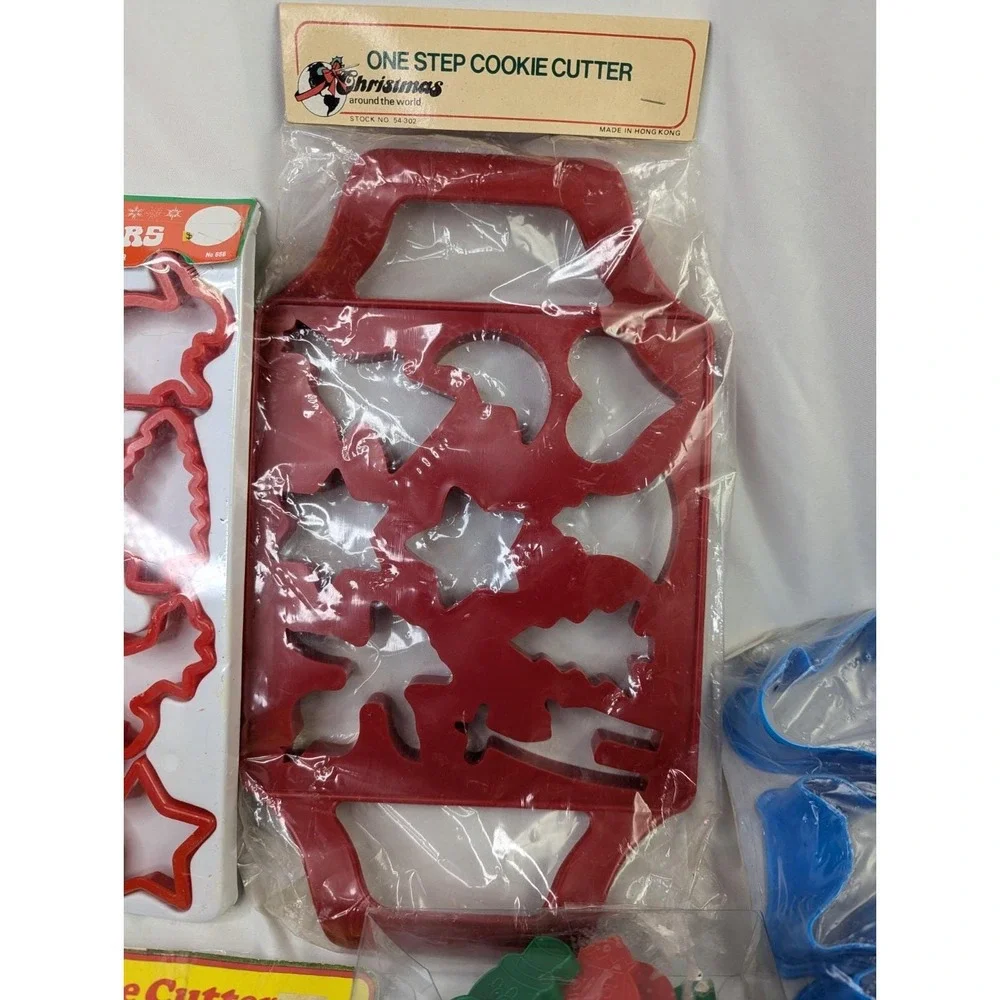 Christmas Cookie Cutters Plastic Metal‎ Lot Love Molds